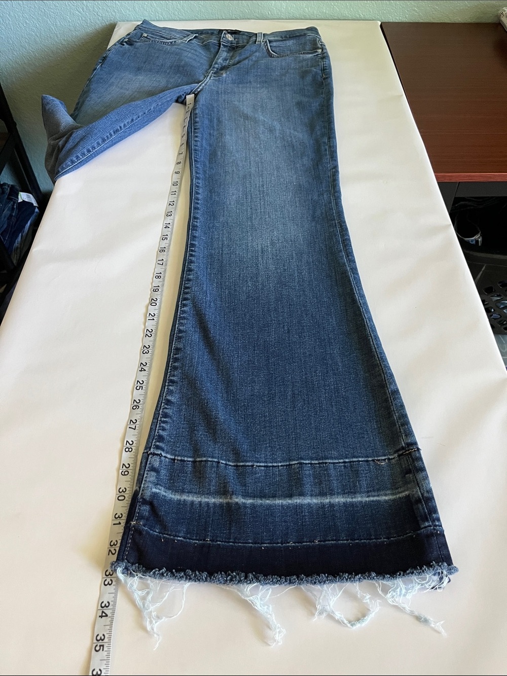 7 For All Mankind Tailorless Dojo High Rise Size 31 - Picture 7 of 16